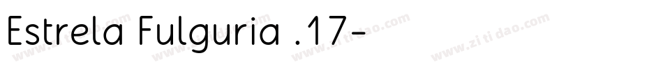 Estrela Fulguria .17字体转换